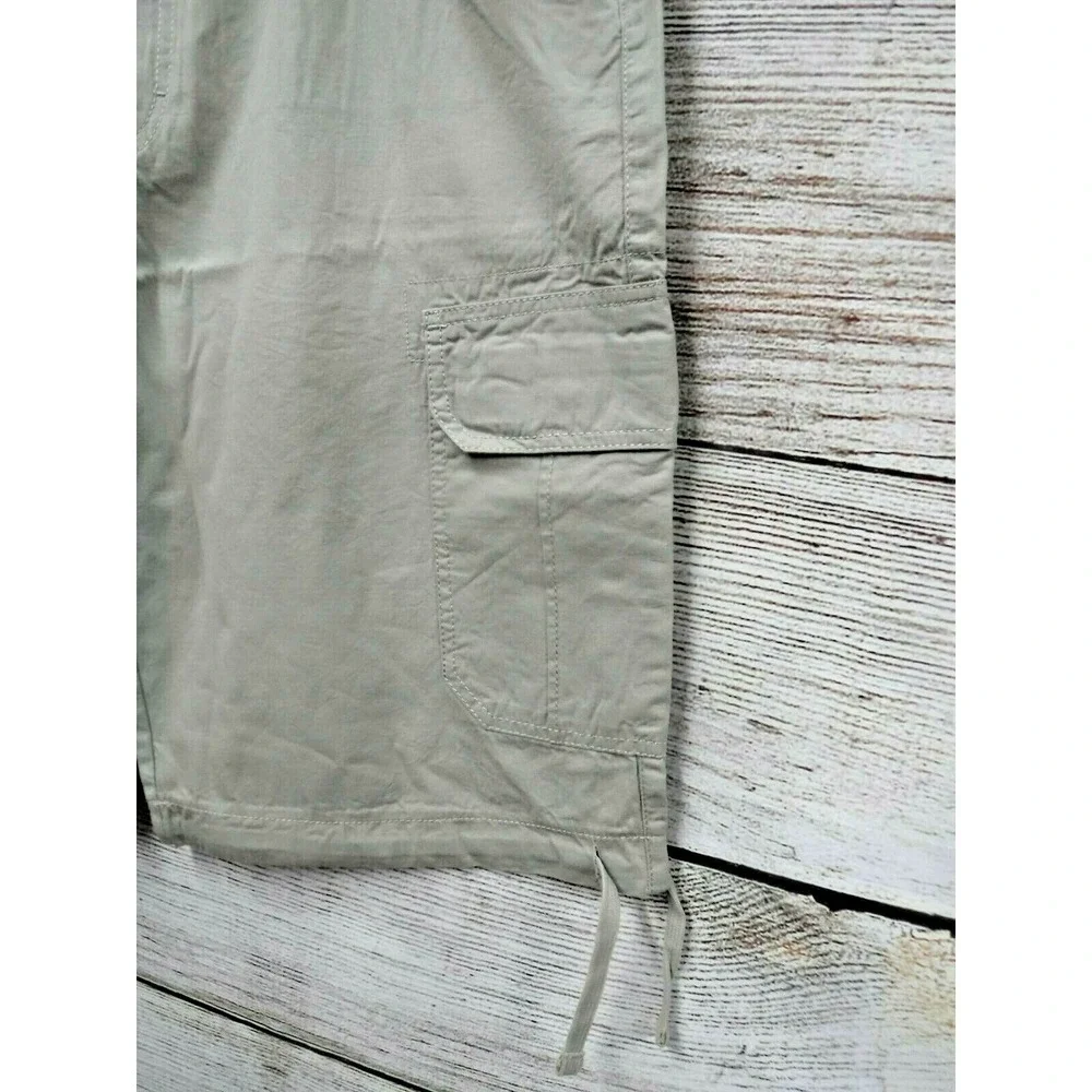 Akademiks Shorts Mens Size 33 Quicksand Belted Messenger Cargo New Mis Tag